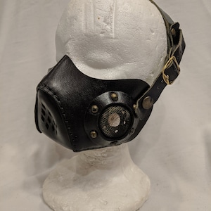 Leather Diesel Face Mask cosplay anime larp punk