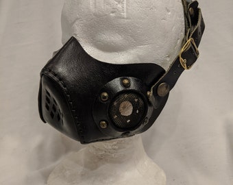 Leather Diesel Face Mask cosplay anime larp punk