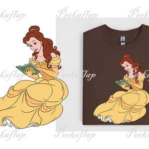 Belle PNG: Princess Beauty and the Beast Clipart (Digital Download)