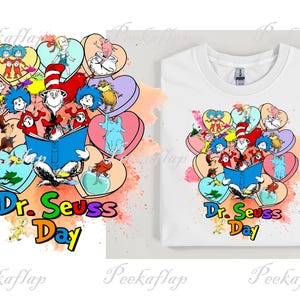 Dr. Seuss Day PNG: Cat in the Hat, Birthday Craft (Digital Download)