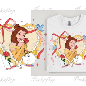 Princess Belle PNG: Beauty and The Beast Clipart (Digital Download)