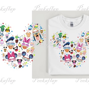 Mickey and Friends PNG: Cartoon Clipart, Birthday Craft (Digital Download)