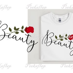 Beauty and the Beast PNG: Princess Clipart for Crafts (Digital Download PNG)
