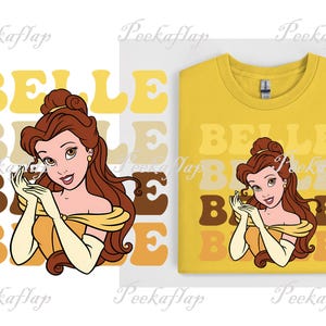 Princess Belle PNG: Beauty and The Beast Clipart (Digital Download)
