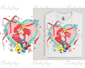 Ariel Princess PNG: Little Mermaid Digital Download for Crafts