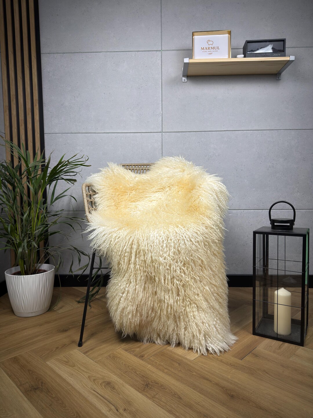 Natural Sheepskin Rug Genuine Rare GIANT Gootland Rug - Curly Rug ...