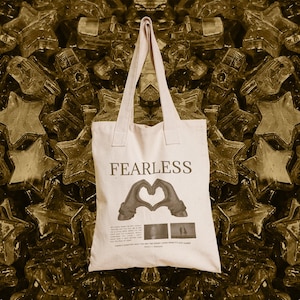 Fearless swiftie Tote Bag | Gift for Swifties  Swiftie merch  statement bag  eco friendly bag