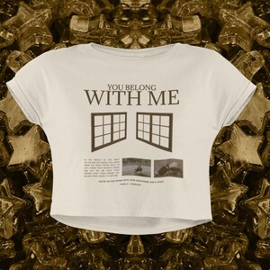 You belong with me T shirt | Swiftie Merch, Eras Tour Outfit, Aesthetic Streetwear, Summer Top