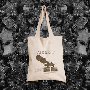 August Folklore swiftie Tote Bag | Gift for Swifties  Swiftie merch  statement bag  eco friendly bag