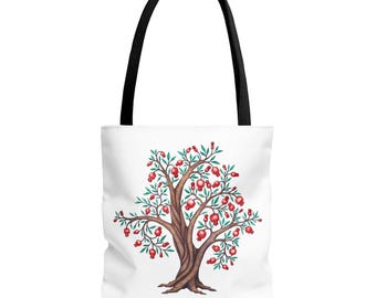 Borsa della benedizione di Aaronne con albero di melograno, arte originale, scrittura, regalo di fede