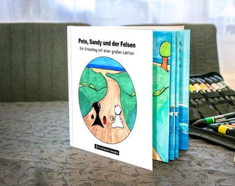 Pete, Sandy und der Felsen Kinderbuch | Bibelparabel Geschichte | Glaubenslektion Geschenk Christlich