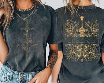 Throne of Glass Fan Shirt, Comfort Colors Tee,Yo do not Yield TeeSR6