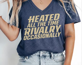 Heated All The Time Rivalry Occasionally Racerback, Y2K Hockey Romance Tank Top, Fandom Vneck tee, LGBTQ, Hockey Tee,SR44