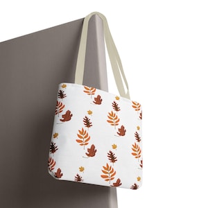 Autumn Leaf Tote Bag, Eco-Friendly Shopping Bag, Fall Decor, Seasonal Gift, Floral Beach Bag