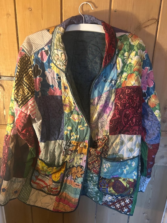 Vintage Reversible patchwork jacket - image 10