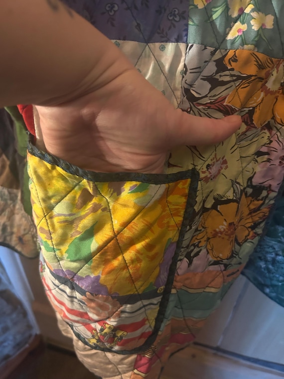 Vintage Reversible patchwork jacket - image 8