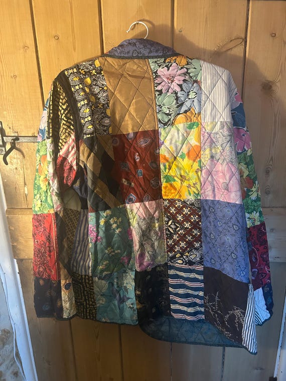Vintage Reversible patchwork jacket - image 7