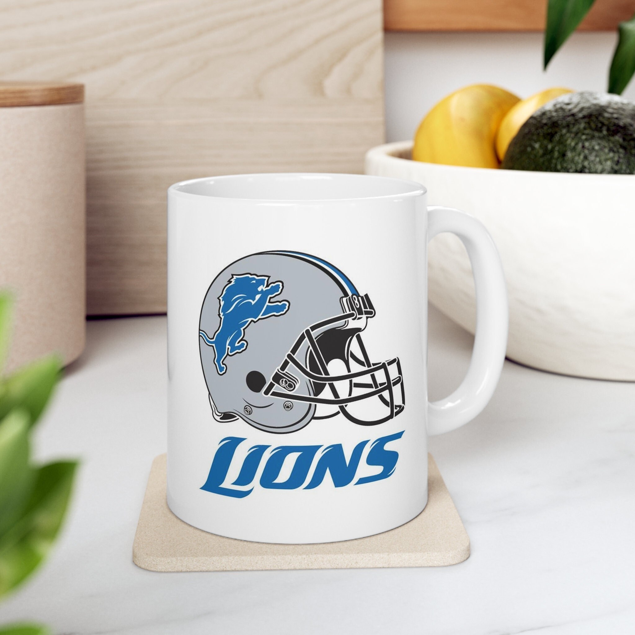 Detroit Lions Coffee Mug Vintage Detroit Football Throwback Ceramic Mug 11oz - Etsy