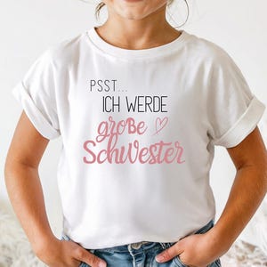 Große Schwester T-Shirt, Schwangerschaftsankündigung, große Schwester