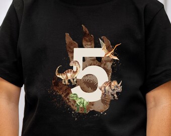 Camiseta Dinoparty, Geburtstagsshirt für Dinofans, Dinosaurier, Geburtstagsgeschenk