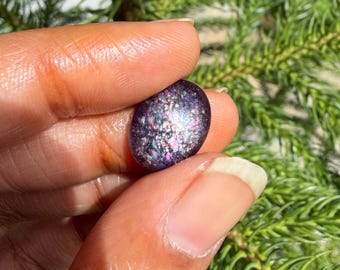 AAA Bloodshot Iolite Sunstone Oval Cabochon, Flashy Natural Gemstone for Jewelry Making, Statement Ring Gift for Her