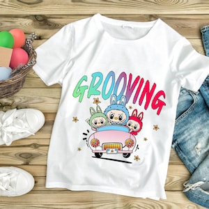 Diseño de ropa de calle de anime Labubu / Arte PNG caprichoso / Descarga digital