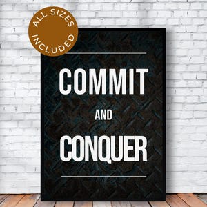 Motivierendes Poster | Druckbares Poster | Digitales Wandbild | Turnhalle Dekor | Büro Wand Kunst | Motivierendes Zitat | Sofortdownload | Wohnkultur