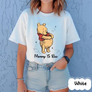Dad Mom Pregnancy Shirt, Winnie The Pooh Mommy to Be Shirt, Daddy to Be Tee, Disney Mama Shirt, Mom To Be Shirt, Dad To Be Shirt