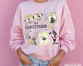 Haunted Mansion Sweatshirt, Mickey Halloween Shirt, Retro Disney Spooky Season Shirt, Disney Halloween Shirt, Halloween Party Shirt