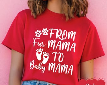 De mamá peluda a mamá bebé, camiseta de embarazada, regalo para futura mamá, para mamá humana, regalos para mamá primeriza, anuncio de bebé, revelación de embarazo