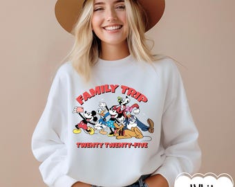 Retro Disney Trip Shirt 2025, Disney Sweater, Disneyworld Shirt, Disney Trip Shirt, Disney Family Matching Shirt, Disney Vacation Shirt