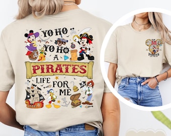 Yo Ho Yo Ho A Pirate's Life For Me, Disney Pirates of, Caribbean T-Shirt, Mickey and Minnie Disney Cruise T-Shirt, Disney Pirate Cruise
