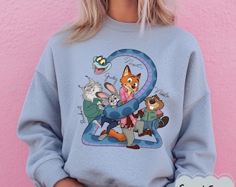 Disney Zootopia 2 Movie 2025 All Characters Shirt, Judy Hopps and Nick Wilde Shirt