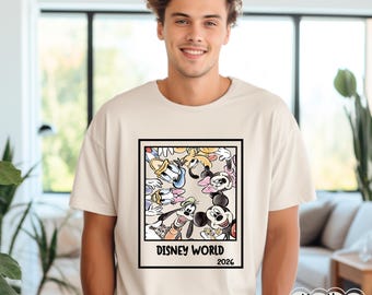 Retro Disneyworld 2026 Shirt, Retro Walt Disney Shirt, Disneyworld Matching Shirt, Disney Vacation Matching Shirt, Mickey And Friends Shirt