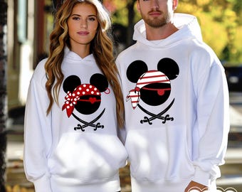 Custom Disney Pirates Family Sweater, Disney Pirates of Caribbean Shirt, Pirate Shirt, Pirate's Life, Mickey and Minnie Disney Cruise Shirt