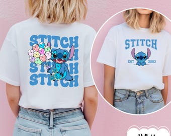 Disney Stitch Est 2002-shirt, Stitch Balloons-shirt, Stitch Summer Trip-shirt, shirt magische snacks, Stitch-kindershirt