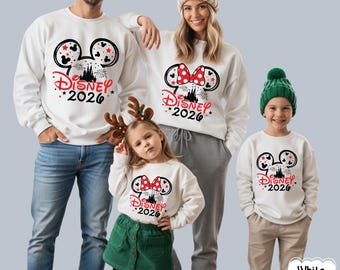 Custom Disney Family 2026 Shirt, Disney Group Matching Shirts, Disney Trip Shirt, 2026 Disney Castle Shirt, Mickey Minnie Disney Sweater