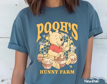 Retro Pooh Bear Graphic Tee: Unisex Honey Pot Shirt
