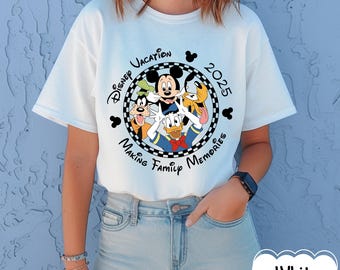 Personalizowana rodzinna pasująca koszulka, wycieczka Disney 2025, wakacje Disney 2025, koszulki rodzinne Disney, pasujące koszulki Disney, Disney World 2025