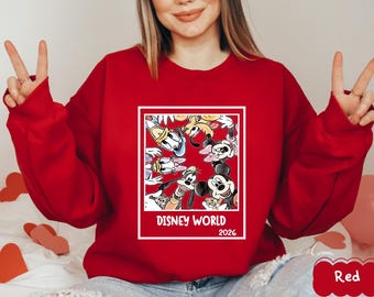 Retro Disneyworld 2026 Shirt, Retro Walt Disney Shirt, Disneyworld Matching Shirt, Disney Vacation Matching Shirt, Mickey And Friends Shirt