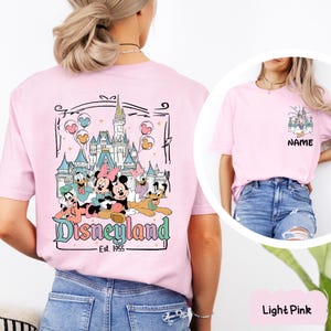 Custom Disneyworld Mickey And Friends Shirt, Custom Name Disney Family 2025 Shirts, Retro Disneyworld Trip Tee, Disney Family Vacation Shirt