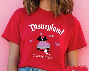 Mickey Minnie Love Bug Shirt, Valentine's Day Disney Shirt, Retro Mickey and Minnie Shirt, Gift for Valentine, Disney Love Shirt