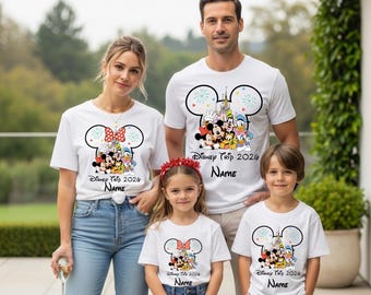 Custom Disney Family Vacation Matching Shirts, Disney Family Trip 2026, Personalized Disney Family Shirt, Disneyworld shirt,Disneyland Shirt