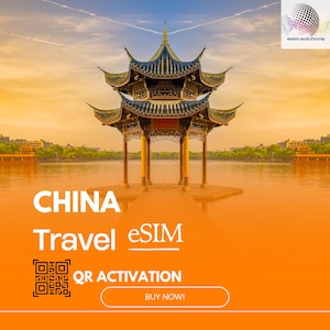 eSIM For China 10GB for 30 Days (Data only) QR Delivery