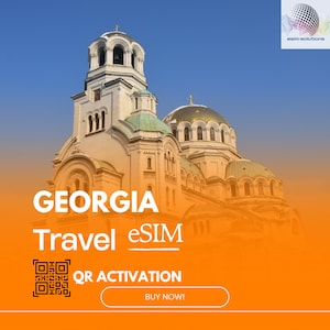 eSIM For Georgia 10GB for 30 Days (Data only) QR Delivery