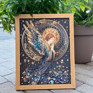 beaded art bead embroidery handmade wall art bead craft bead art decordecorative beadwork unique bead painting handmade bead picture
