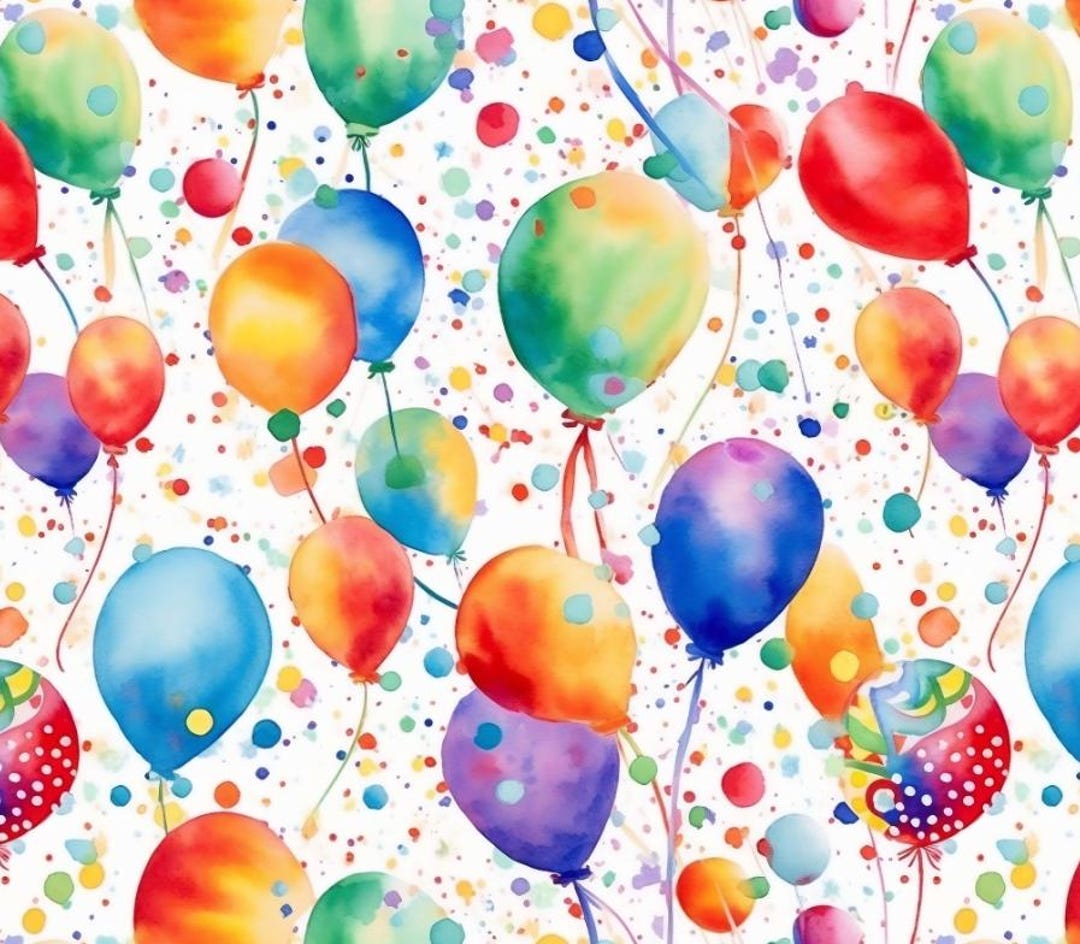 Colorful Balloon Pattern 100% Cotton Fabric,colorful Balloon Pattern,width 145cm, Sold by Half ...