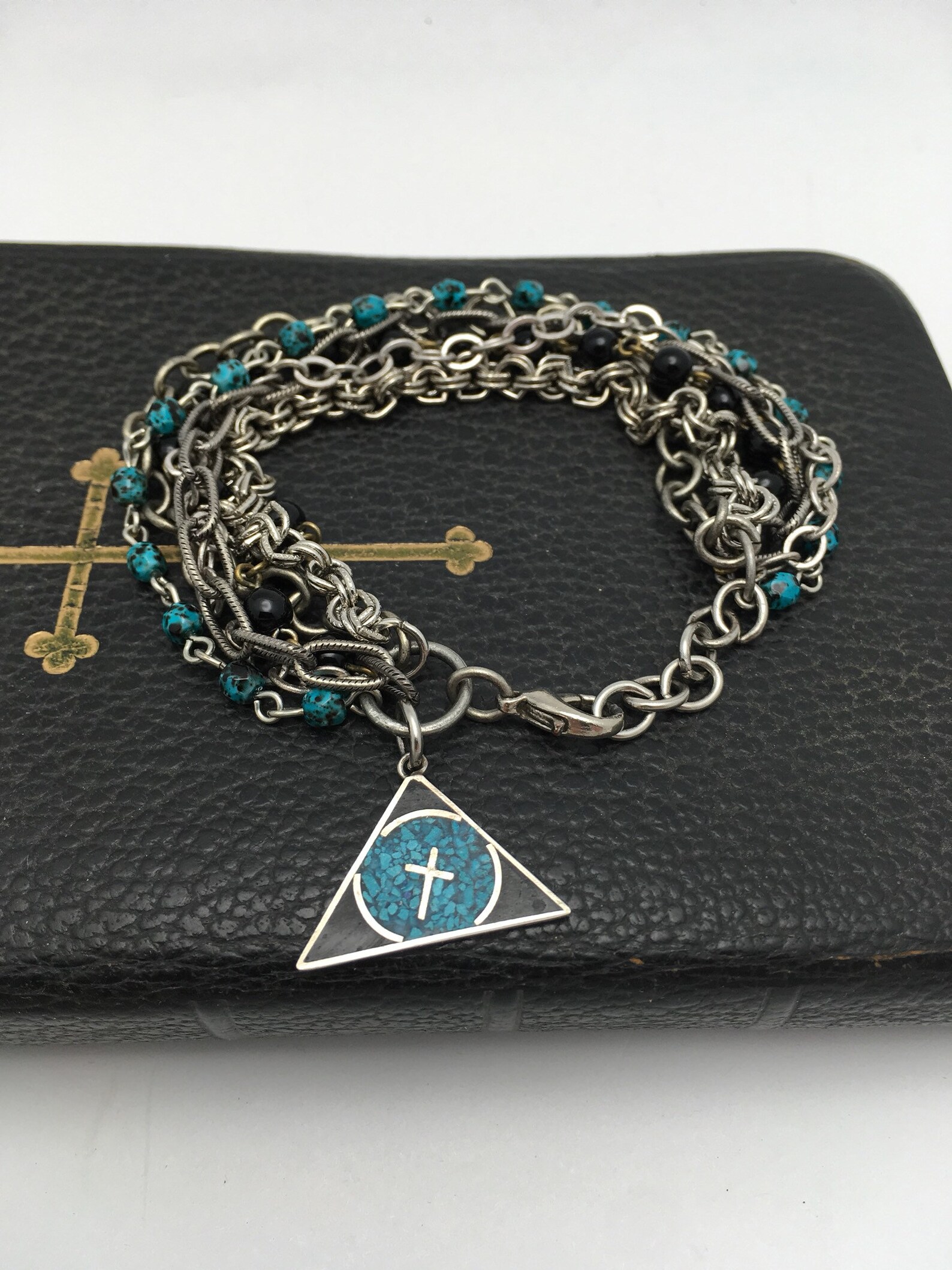 Cross Bracelet Religious Charm Bracelet Religious Bracelet Etsy
