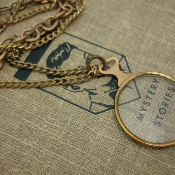 Optical Lense Vintage Necklace Monocle Necklace