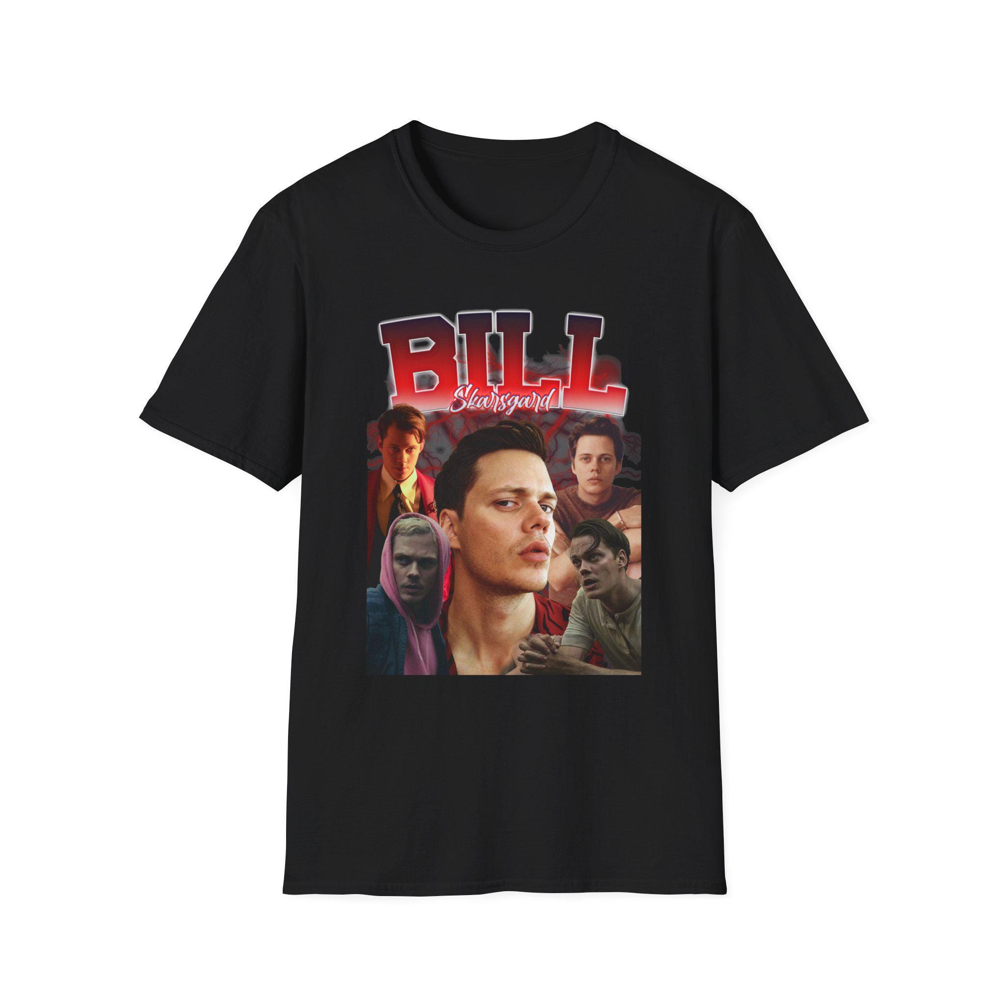 ビル・スカルスガルド　直筆サイン入り Tシャツ Bill skarsgård - Etsy 日本